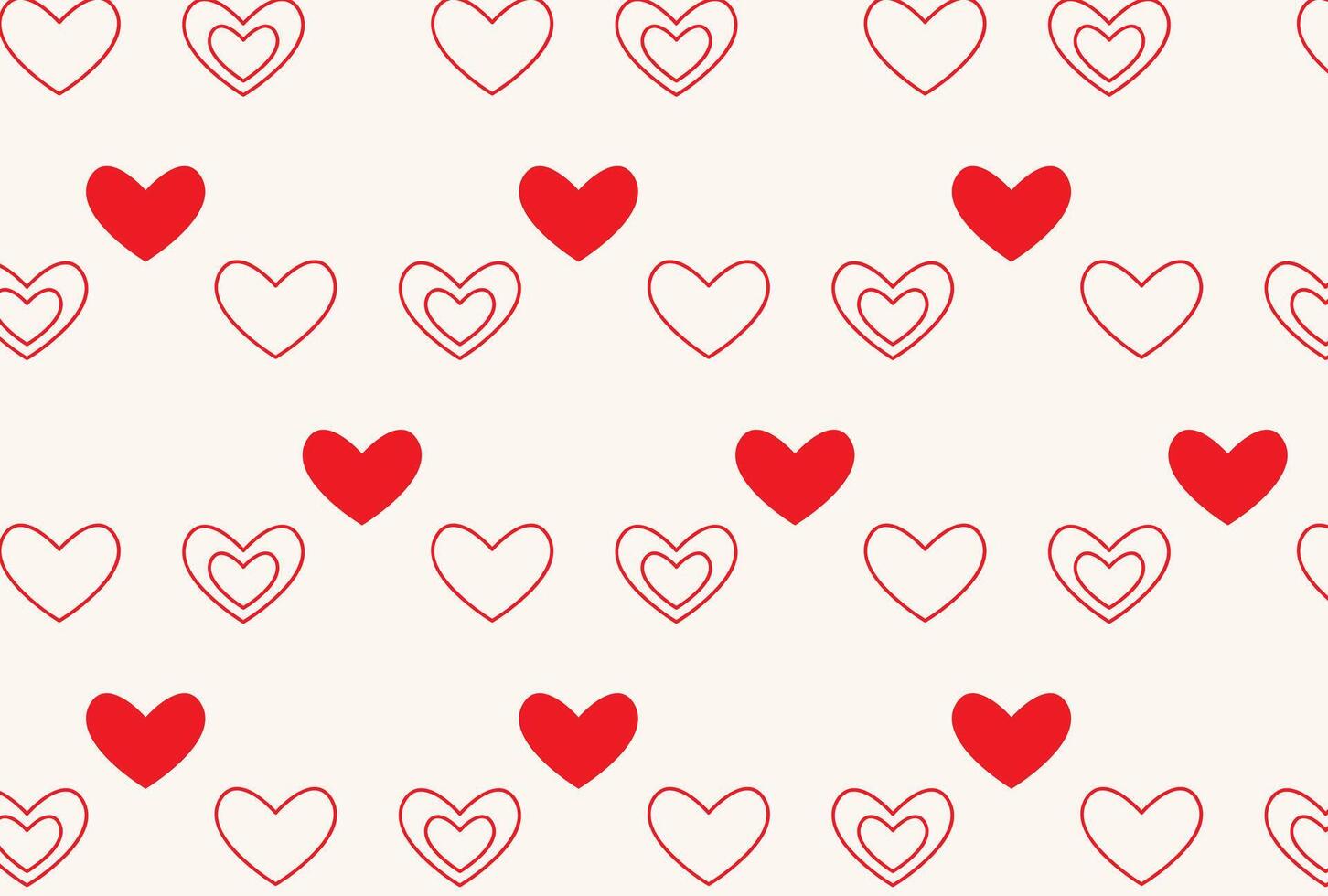 love pattern for wrapping Valentine's Day gifts vector