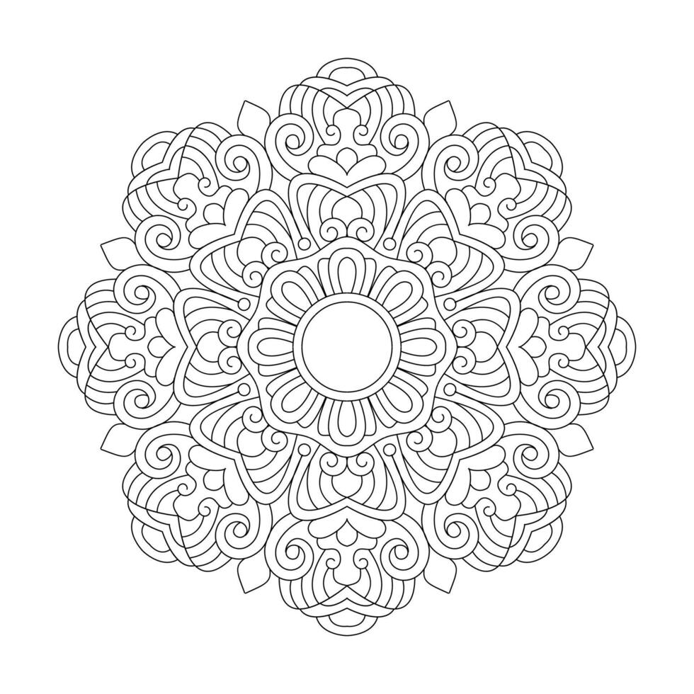 Mandala Madness Coloring Book Design Vector File