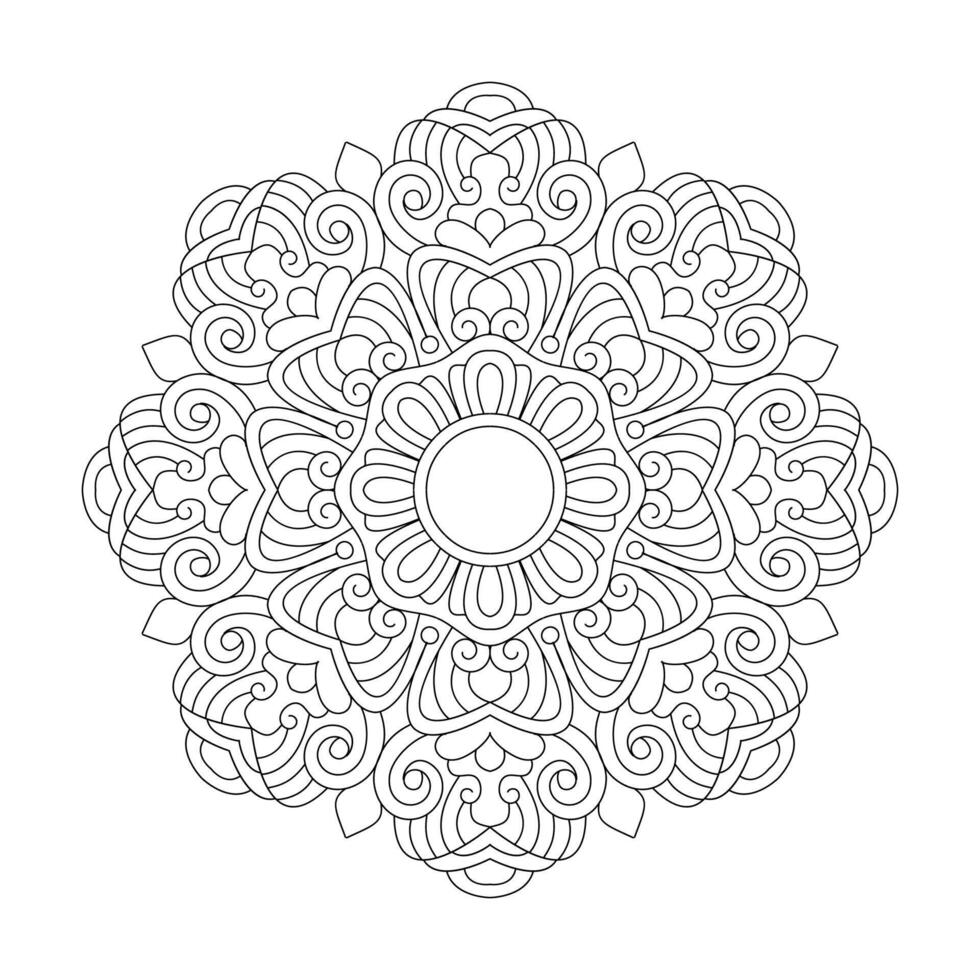 mandala Locura colorante libro diseño vector archivo