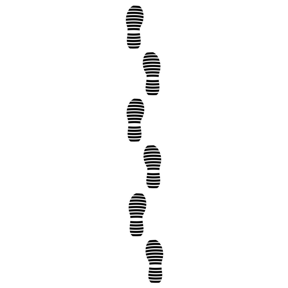zapato impresión vector ilustración en blanco antecedentes. negro zapatilla de deporte impresión. adecuado para rock alpinismo logotipos, caminando y salud pancartas