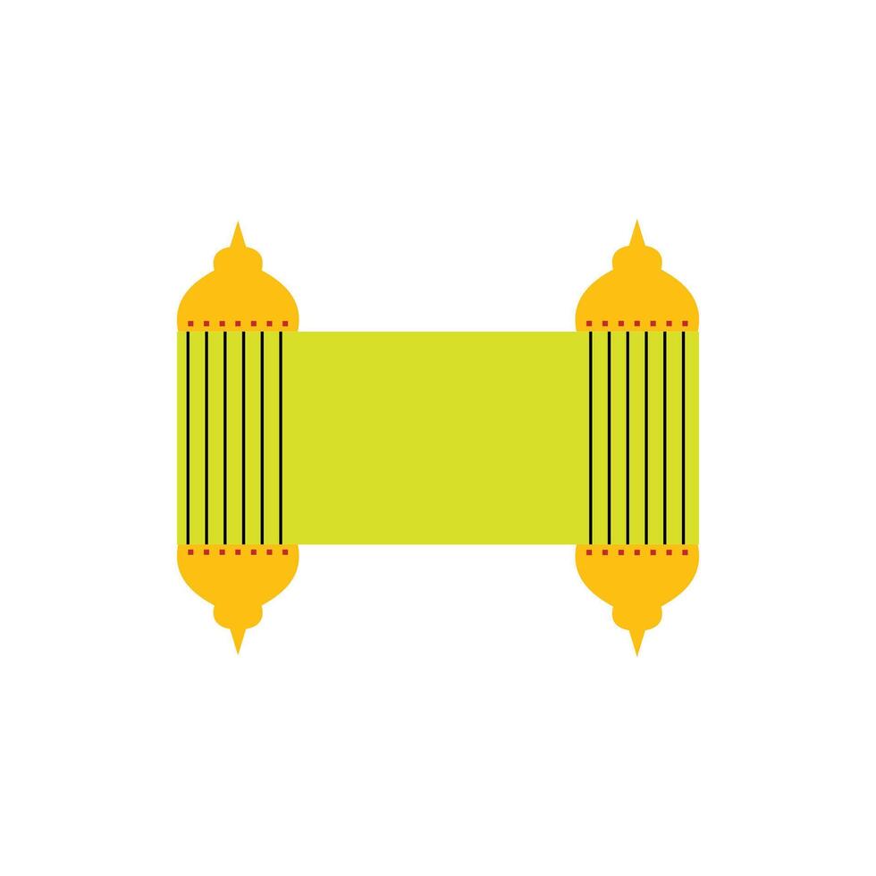 Islamic style border and frame design template vector element.
