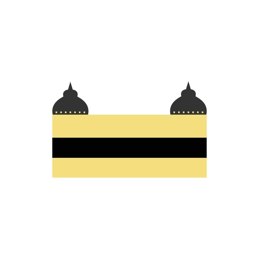 Islamic style border and frame design template vector element.