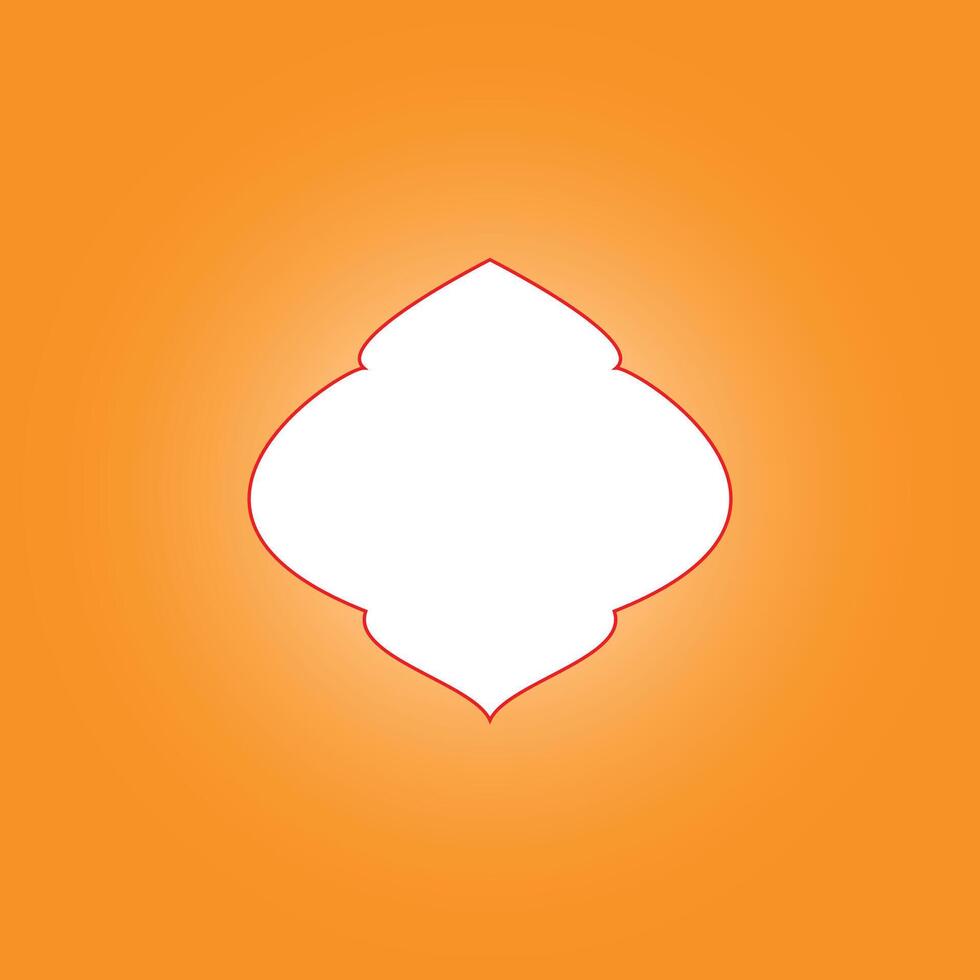 Islamic style border and frame design template vector element.