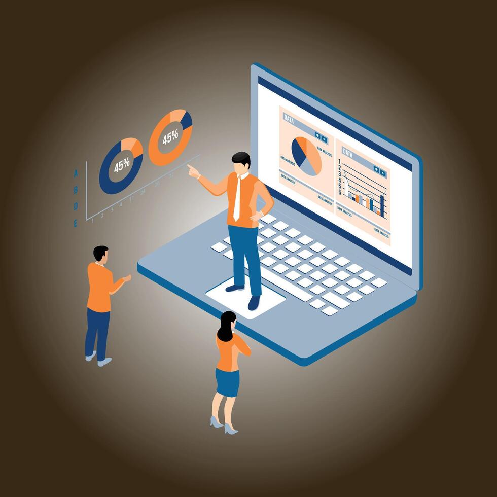 Business training concept vector