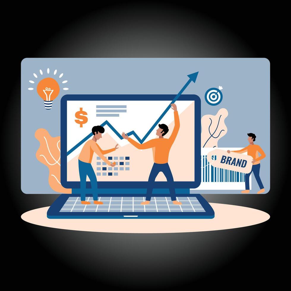 Internet marketing strategy vector