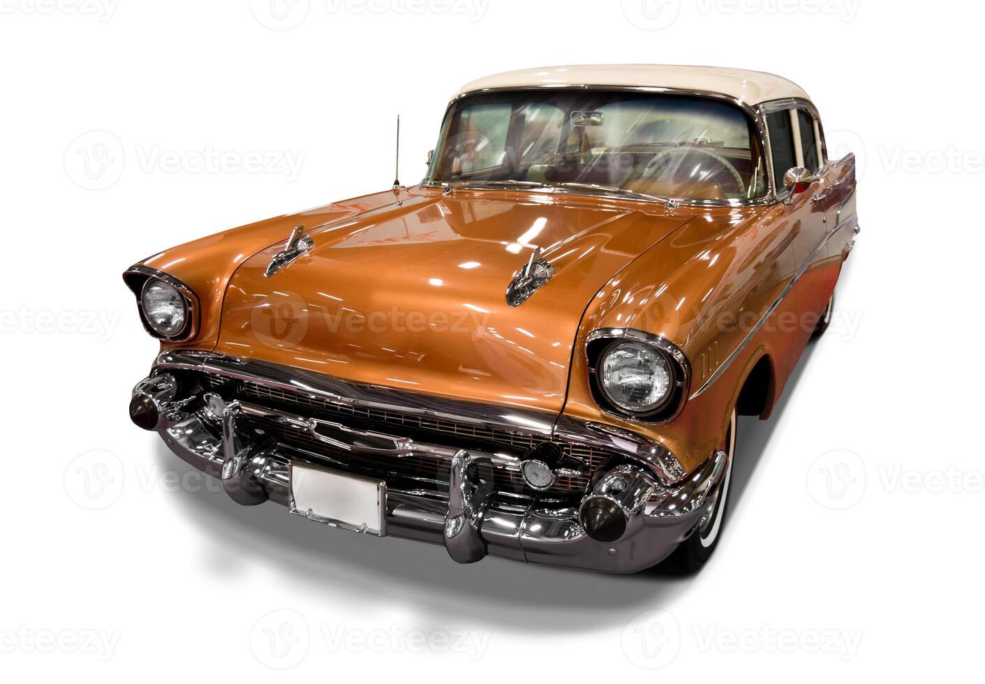 Isolated old car  - clipping path included photo