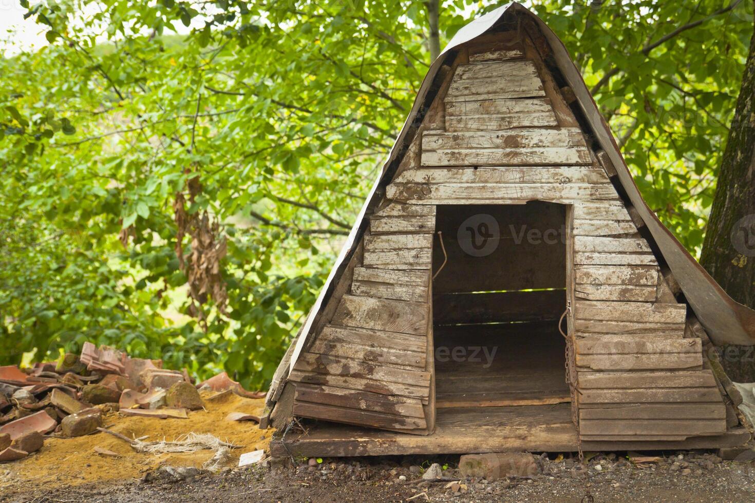 Empty dog hut photo