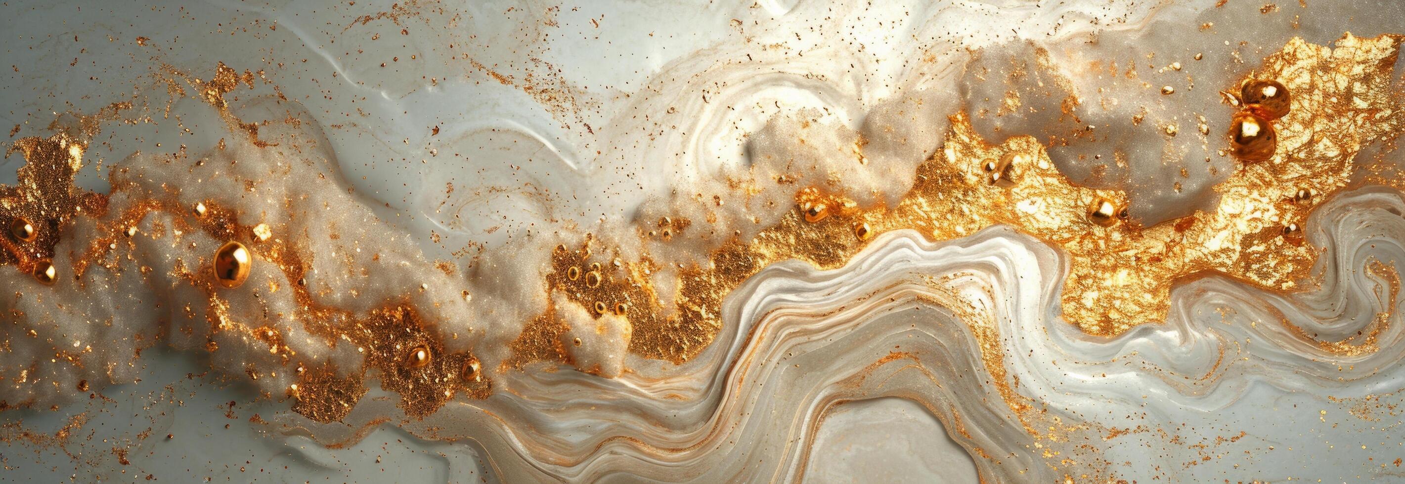AI generated an image of white granite engraved with gold ink photo