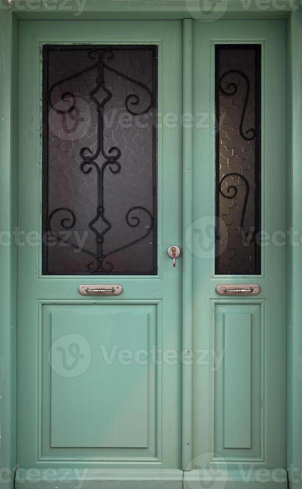 Old wooden door photo