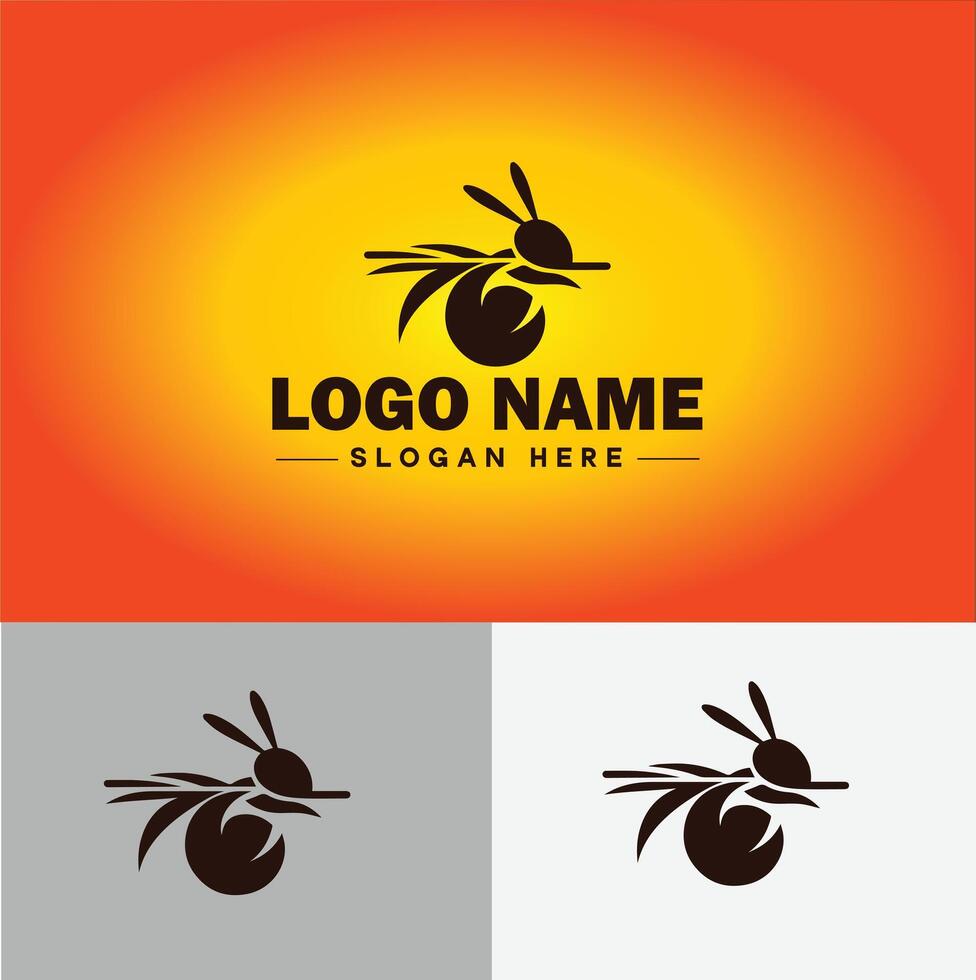 hormiga logo insectos icono empresa marca negocio hormiga logo modelo editable vector