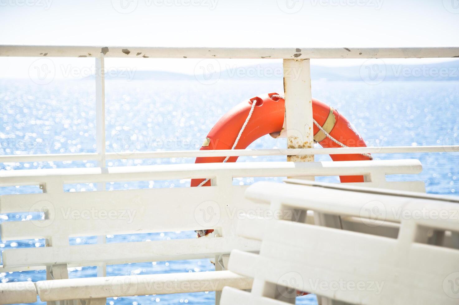 Lifebuoy on Ship photo