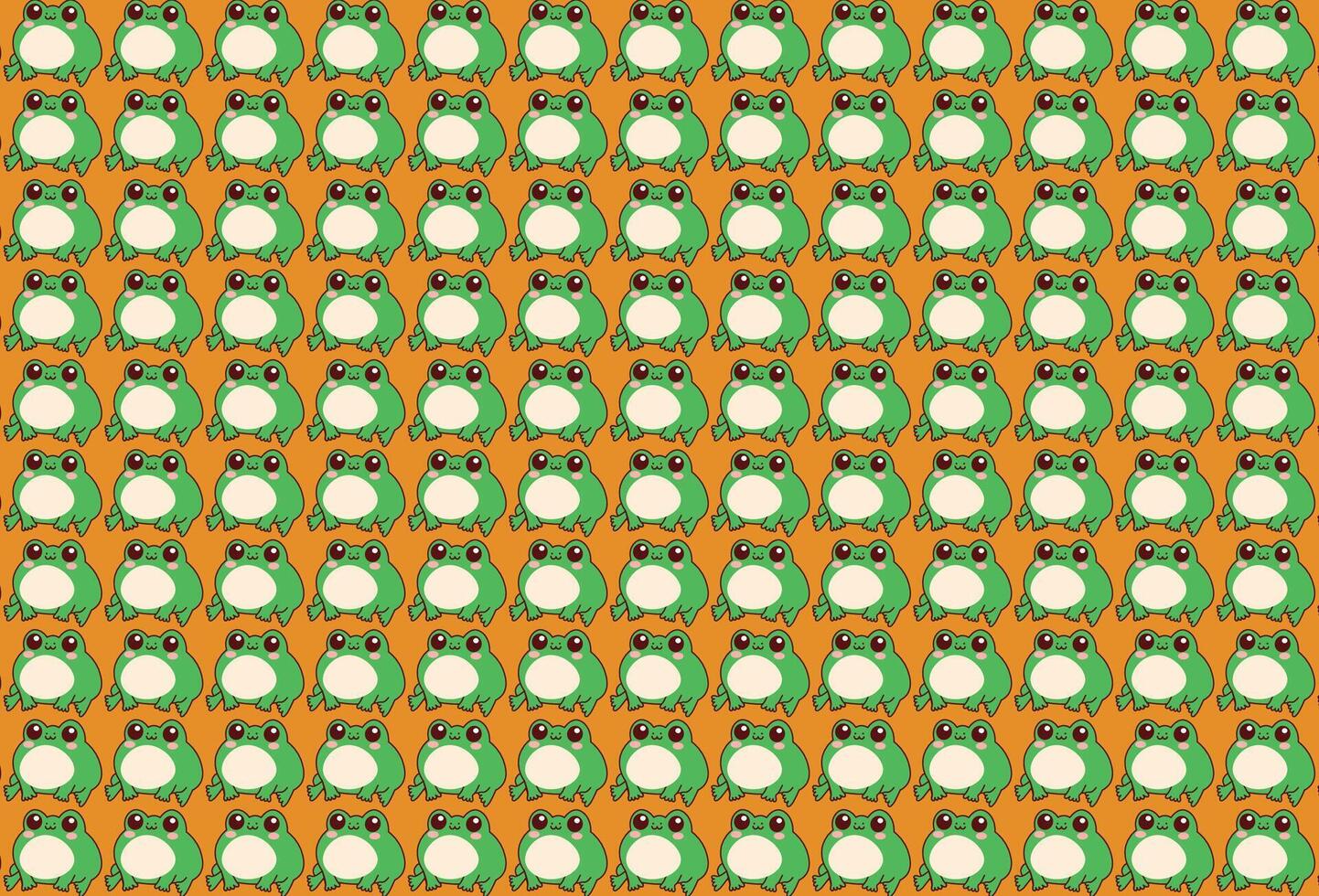 cute frog vector illustration, for woven backgrounds pattern, repeat