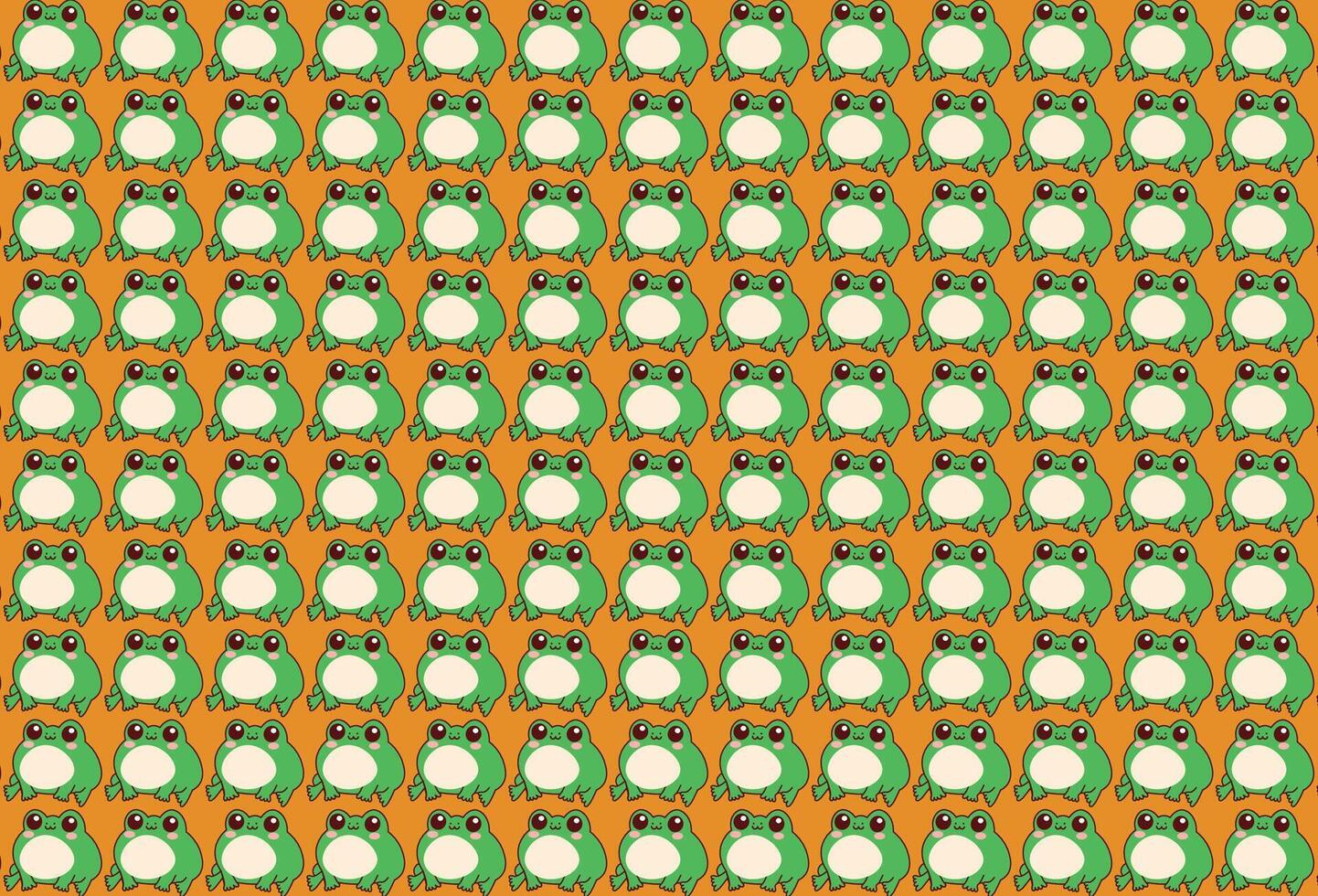 cute frog vector illustration, for woven backgrounds pattern, repeat