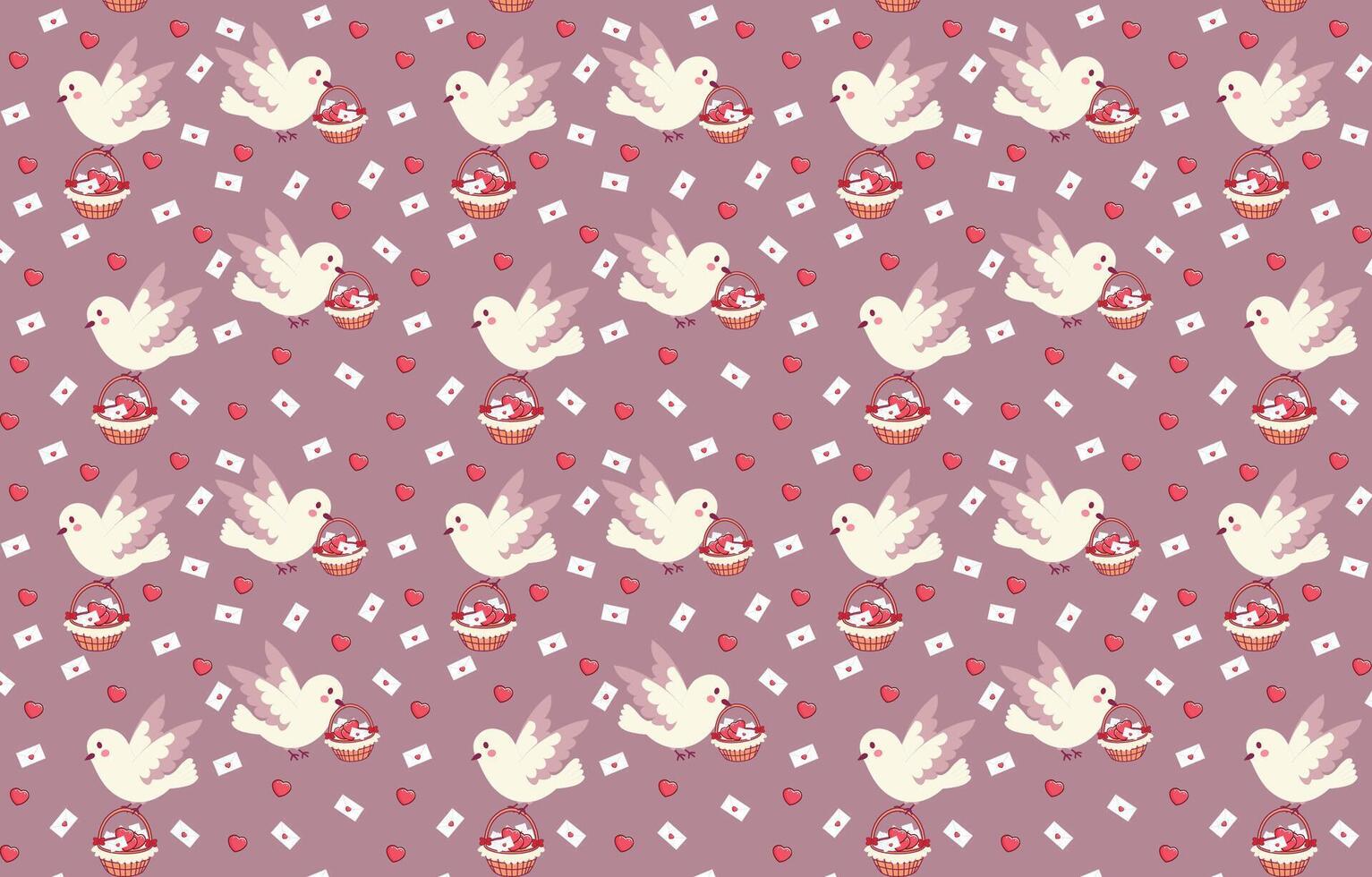 lovebird, dove, pigeon, vector illustration, for backgrounds and fabrics pattern, repeat, love