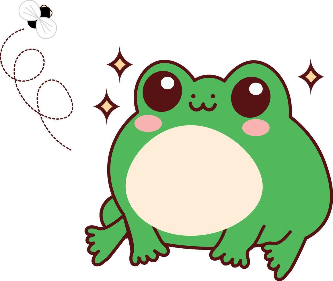 cute frog vector illustration, for woven backgrounds pattern, repeat