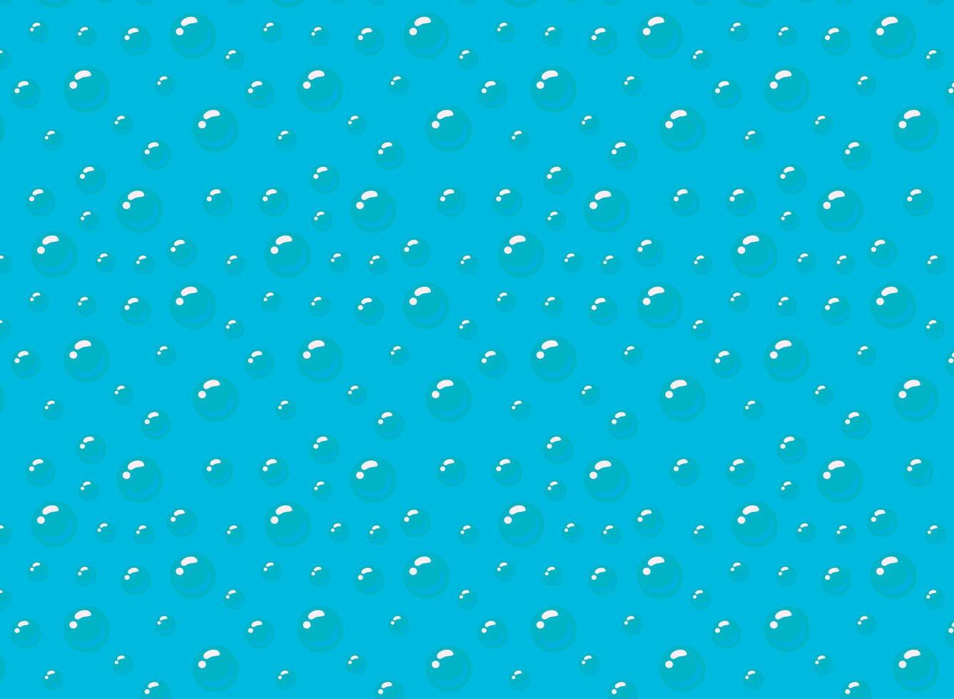 Water balls pattern background vector in blue tones