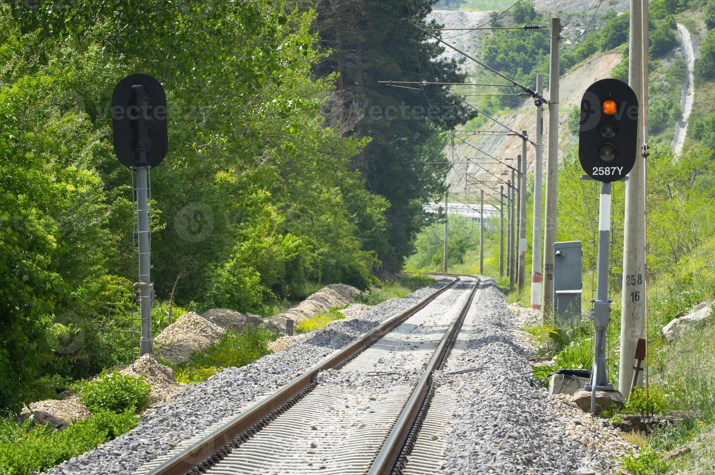 Railway and Lamp photo