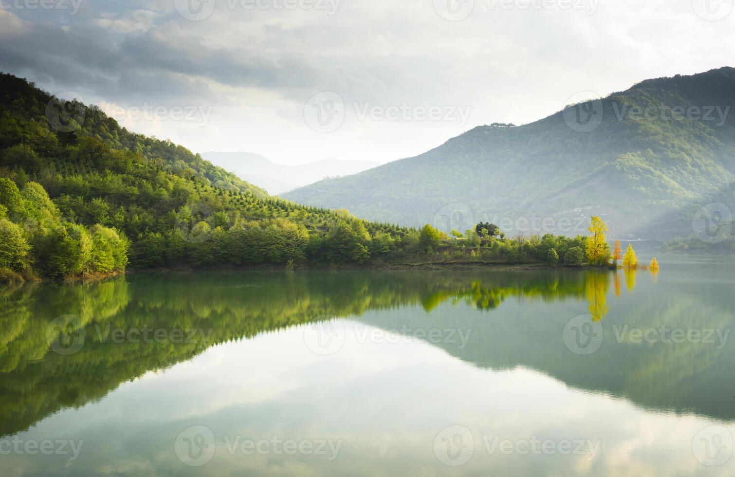 Reflections on a Lake photo