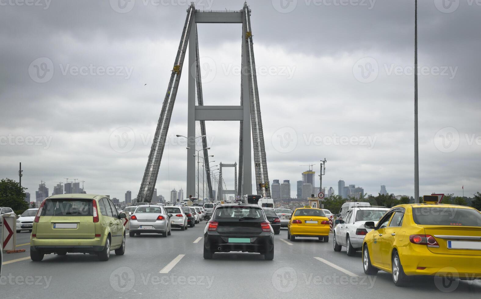 Bosphorus Bridge Traffic at Rush Hour photo