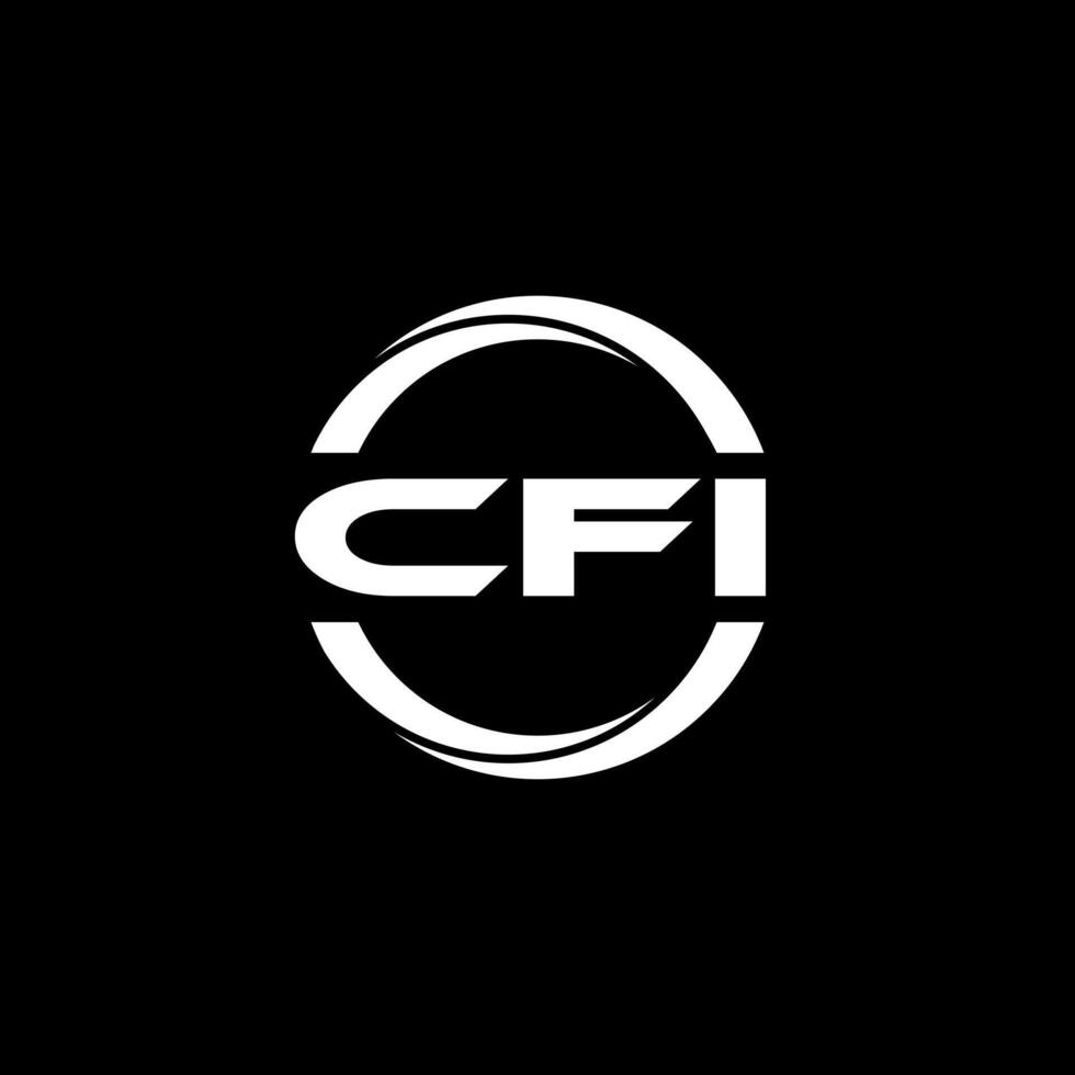 cfi letra logo diseño, inspiración para un único identidad. moderno elegancia y creativo diseño. filigrana tu éxito con el sorprendentes esta logo. vector