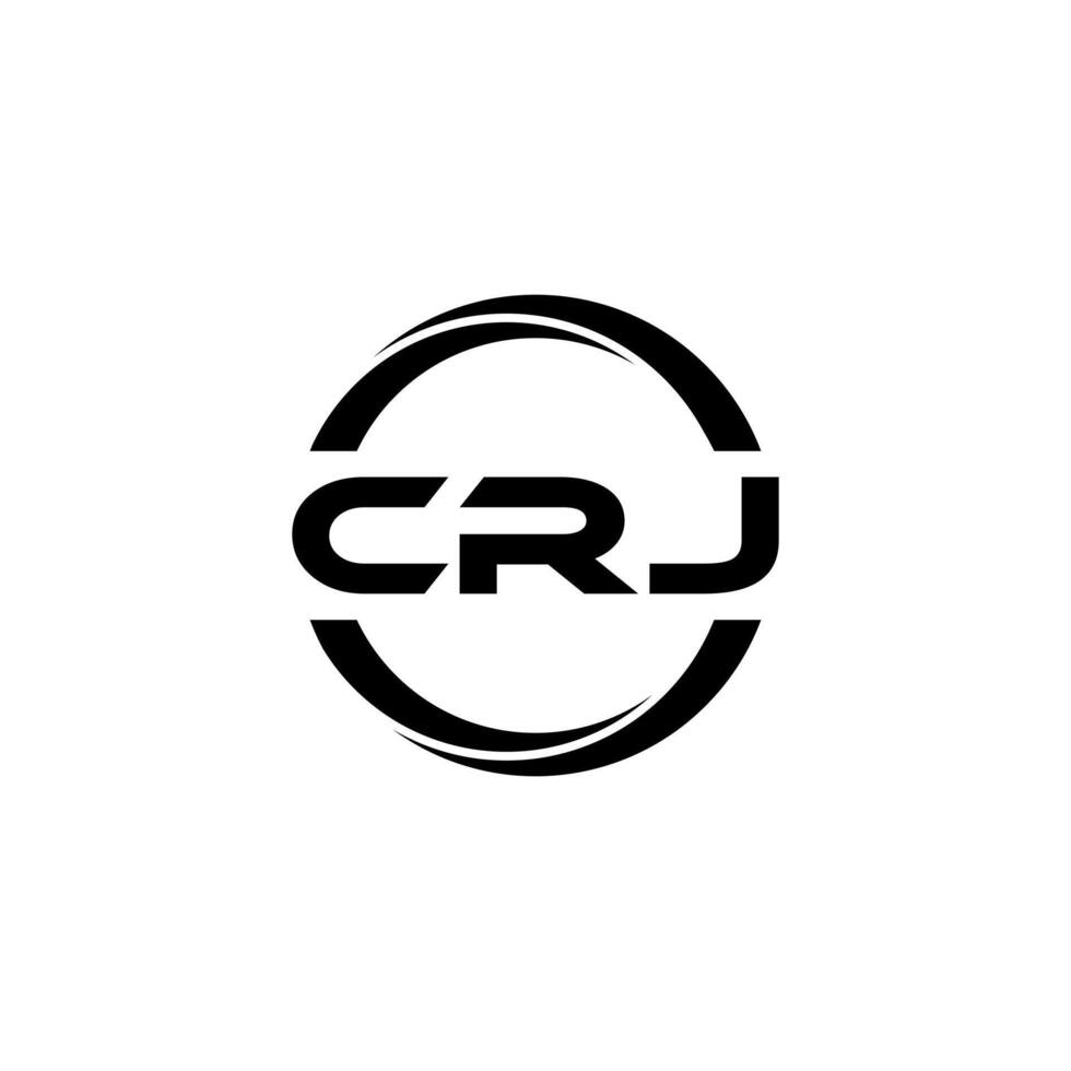 crj letra logo diseño, inspiración para un único identidad. moderno elegancia y creativo diseño. filigrana tu éxito con el sorprendentes esta logo. vector