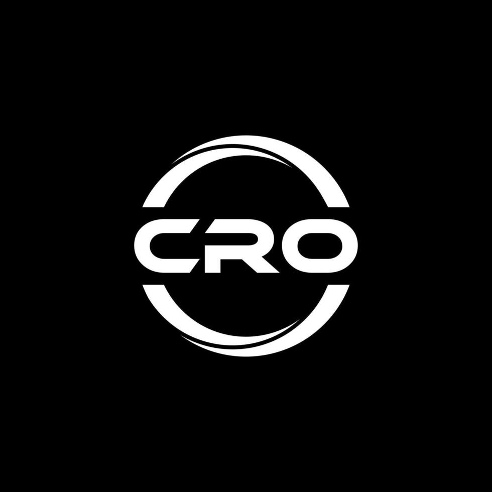 CRO Letter Logo Design, Inspiration for a Unique Identity. Modern Elegance and Creative Design. Watermark Your Success with the Striking this Logo. vector