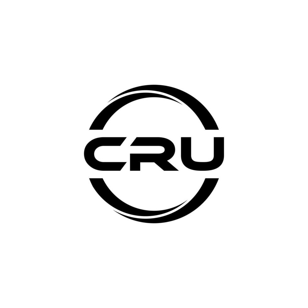 CRU Letter Logo Design, Inspiration for a Unique Identity. Modern Elegance and Creative Design. Watermark Your Success with the Striking this Logo. vector