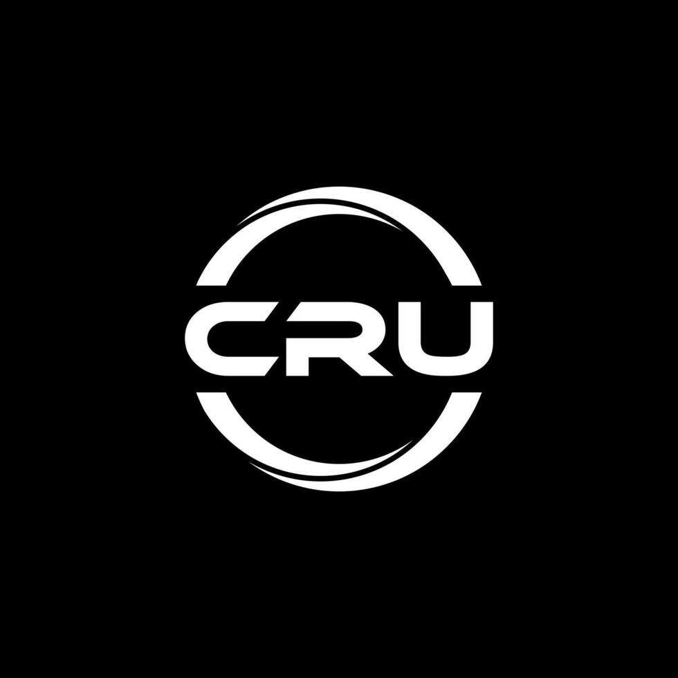 CRU Letter Logo Design, Inspiration for a Unique Identity. Modern Elegance and Creative Design. Watermark Your Success with the Striking this Logo. vector