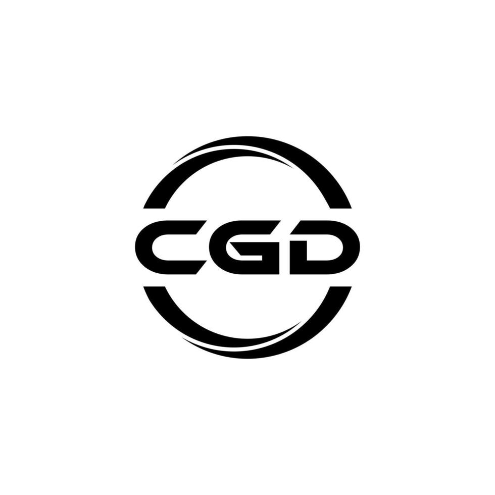 cgd letra logo diseño, inspiración para un único identidad. moderno elegancia y creativo diseño. filigrana tu éxito con el sorprendentes esta logo. vector