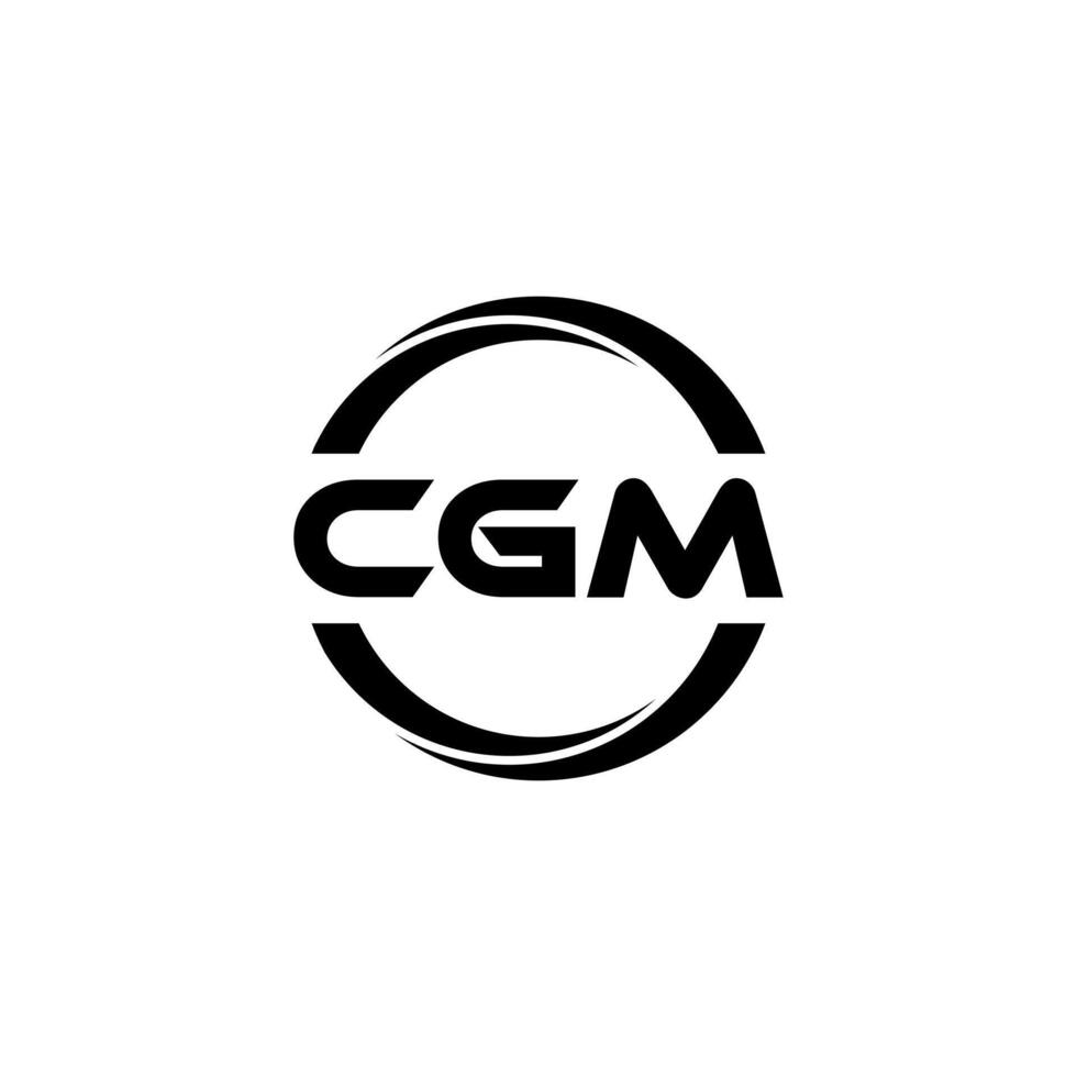 cgm letra logo diseño, inspiración para un único identidad. moderno elegancia y creativo diseño. filigrana tu éxito con el sorprendentes esta logo. vector