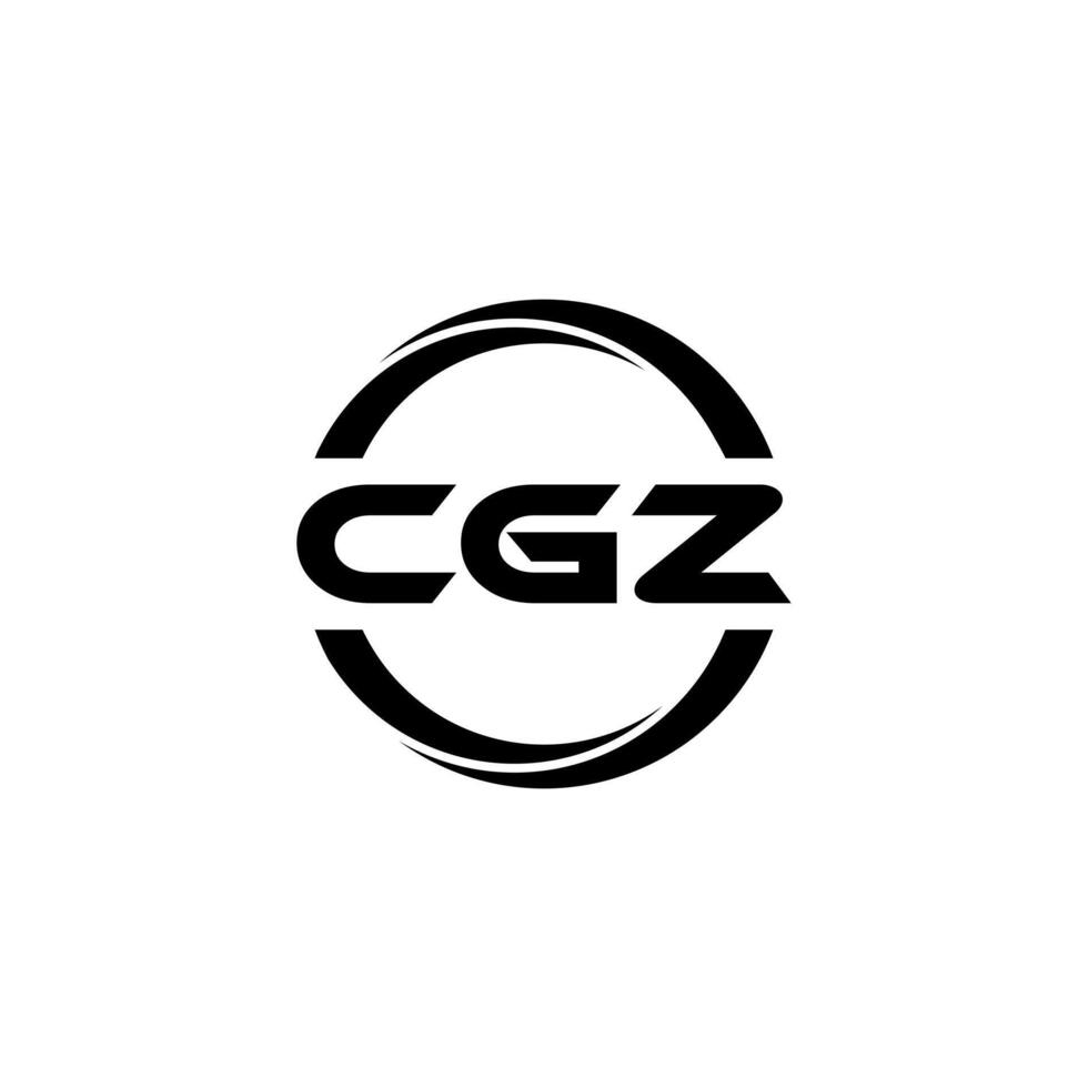 CGZ Letter Logo Design, Inspiration for a Unique Identity. Modern Elegance and Creative Design. Watermark Your Success with the Striking this Logo. vector