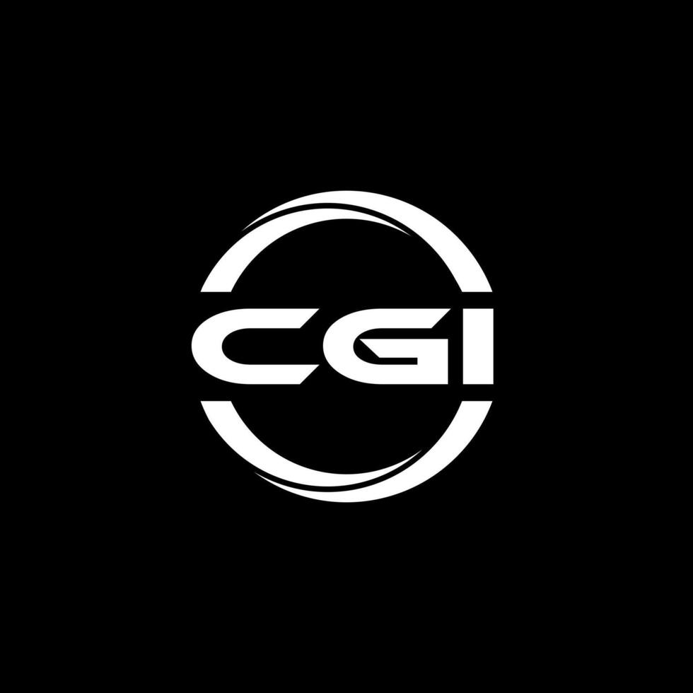 CGI Letter Logo Design, Inspiration for a Unique Identity. Modern Elegance and Creative Design. Watermark Your Success with the Striking this Logo. vector