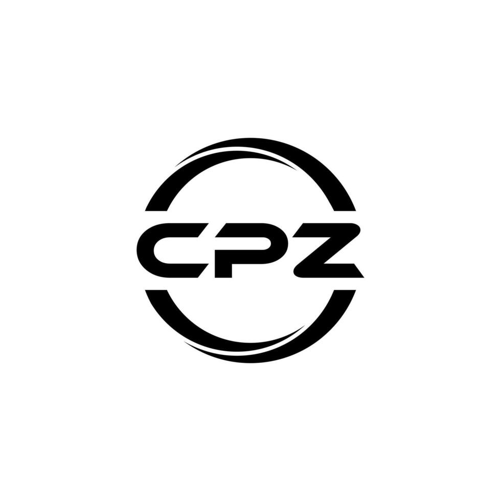 cpz letra logo diseño, inspiración para un único identidad. moderno elegancia y creativo diseño. filigrana tu éxito con el sorprendentes esta logo. vector
