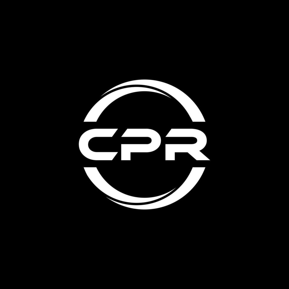 cpr letra logo diseño, inspiración para un único identidad. moderno elegancia y creativo diseño. filigrana tu éxito con el sorprendentes esta logo. vector