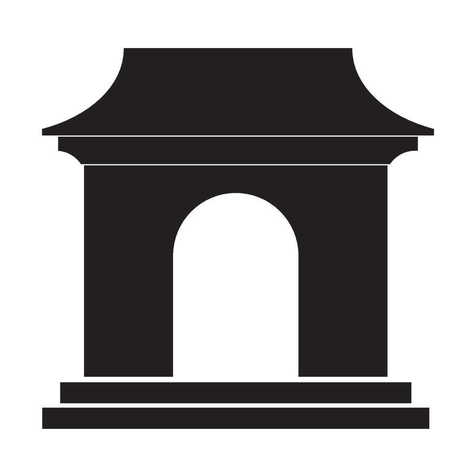 gate icon logo vector design template