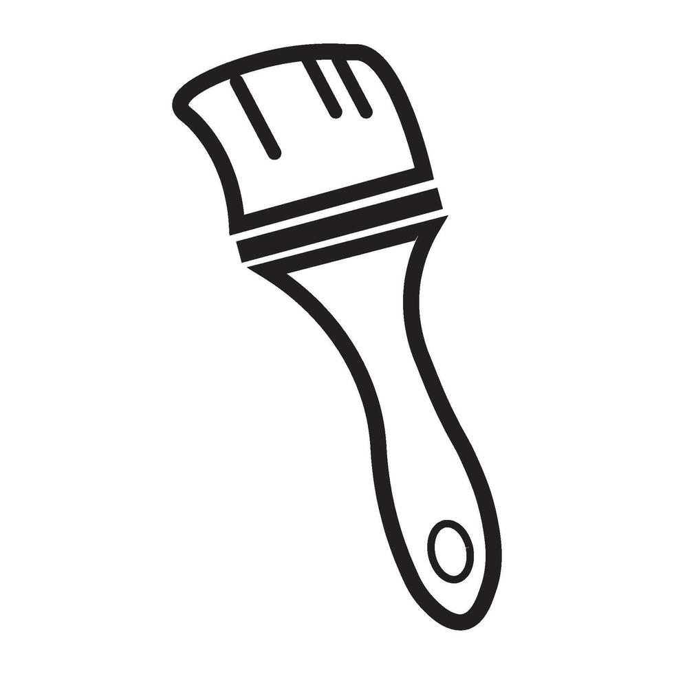 paintbrush icon logo vector design template