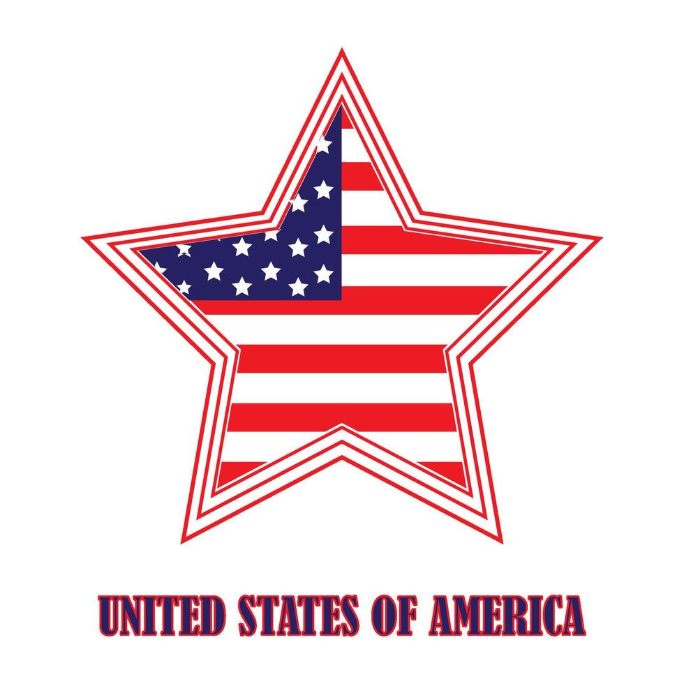 united states flag icon logo vector design template