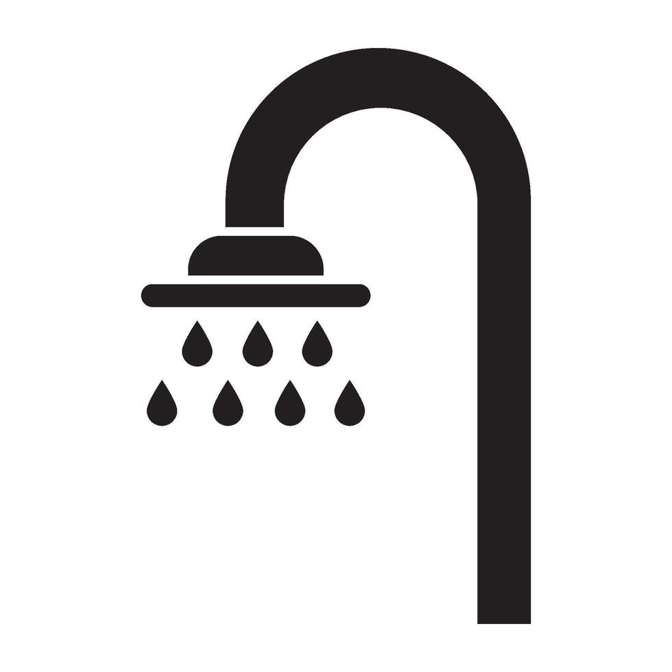 shower icon logo vector design template