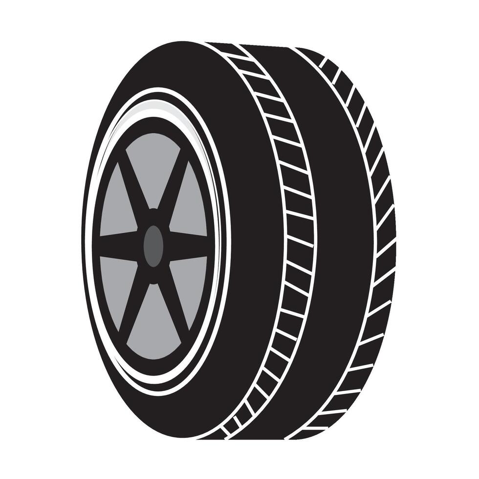 car tires icon logo vector design template