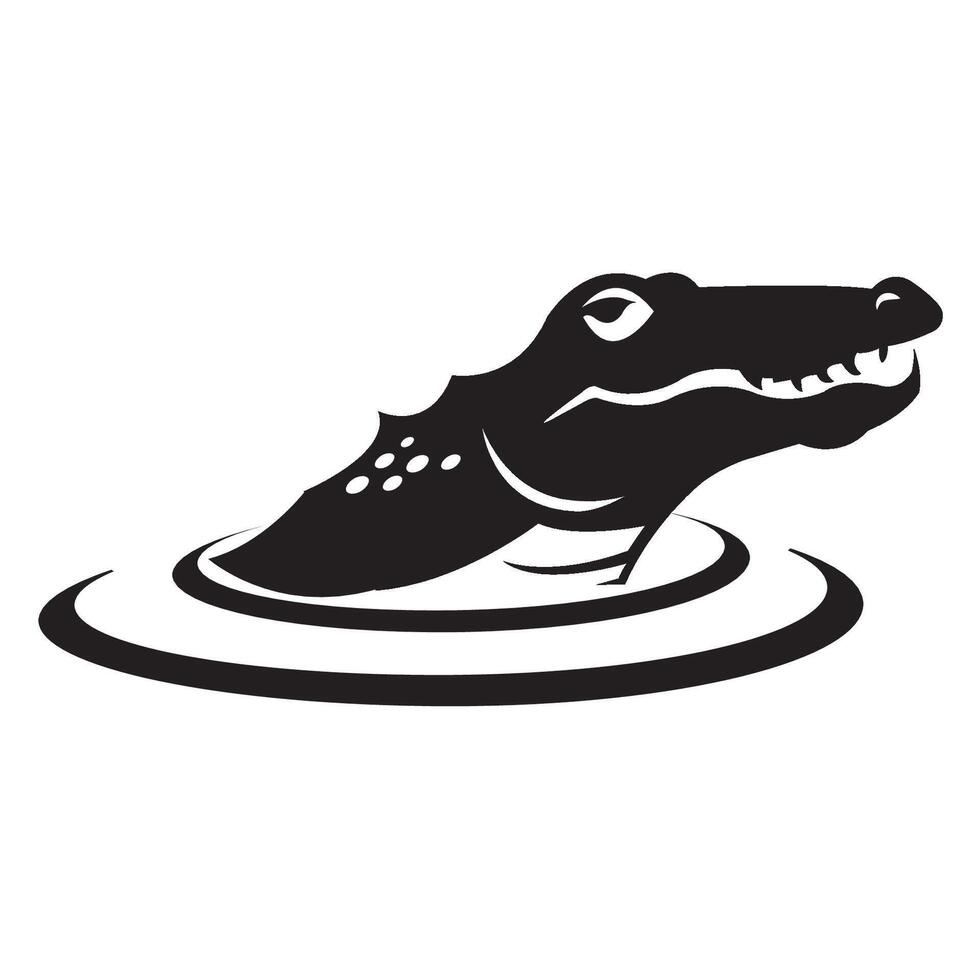 crocodile icon logo vector design template