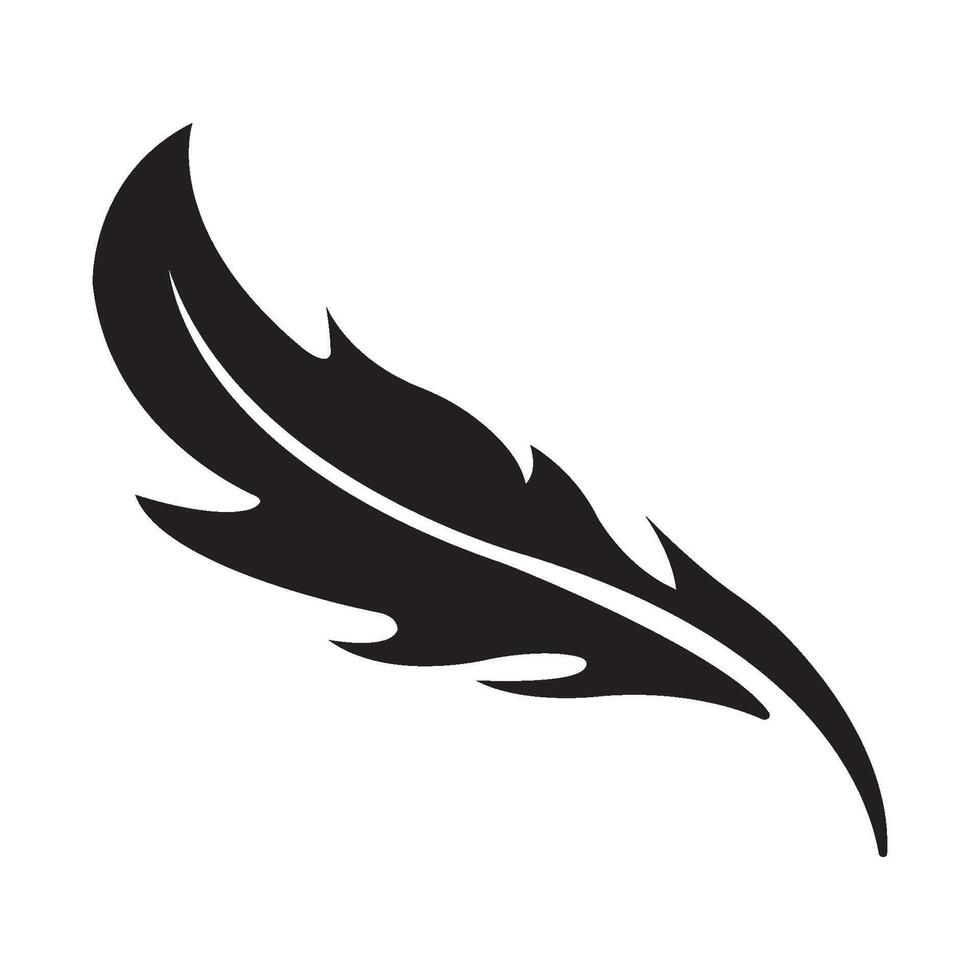 plantilla de diseño de vector de logotipo de icono de pluma