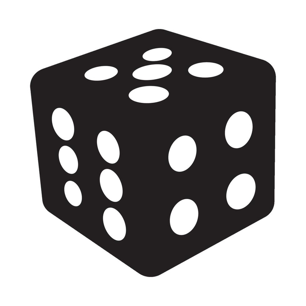 dice icon logo vector design template