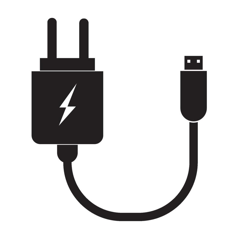 charger icon logo vector deign template