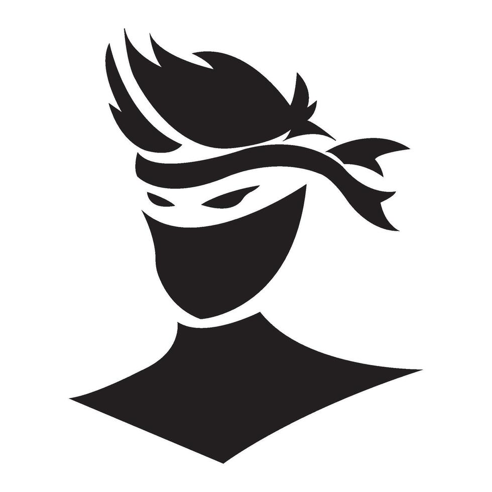 ninjas icon logo vector design template