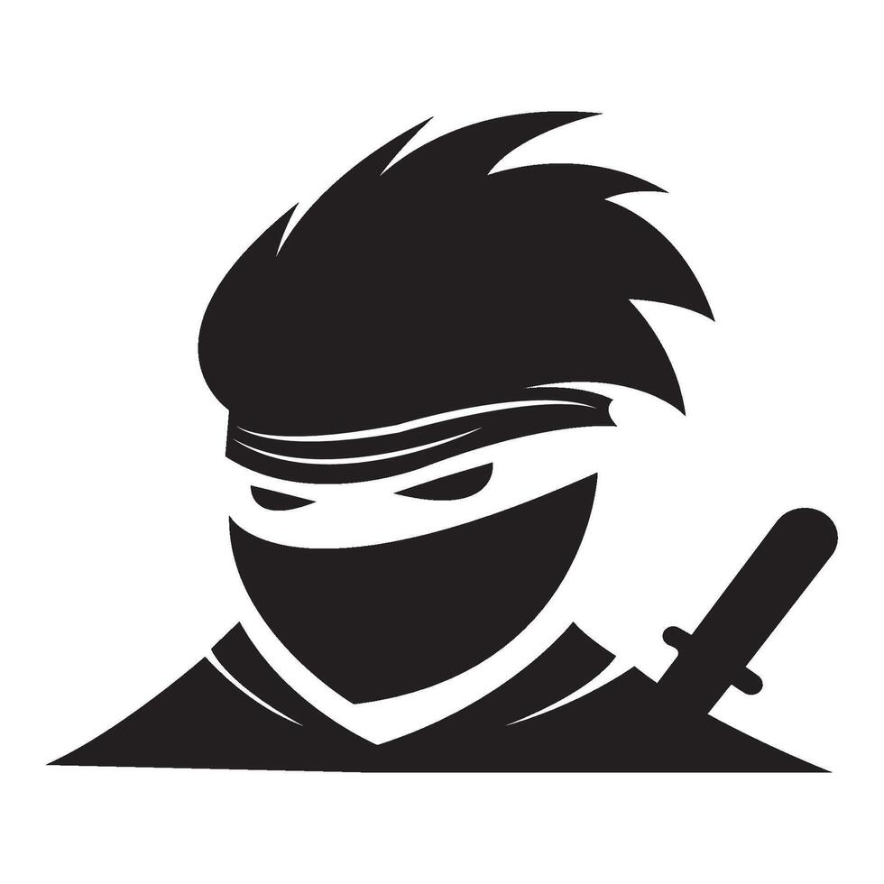 ninjas icon logo vector design template