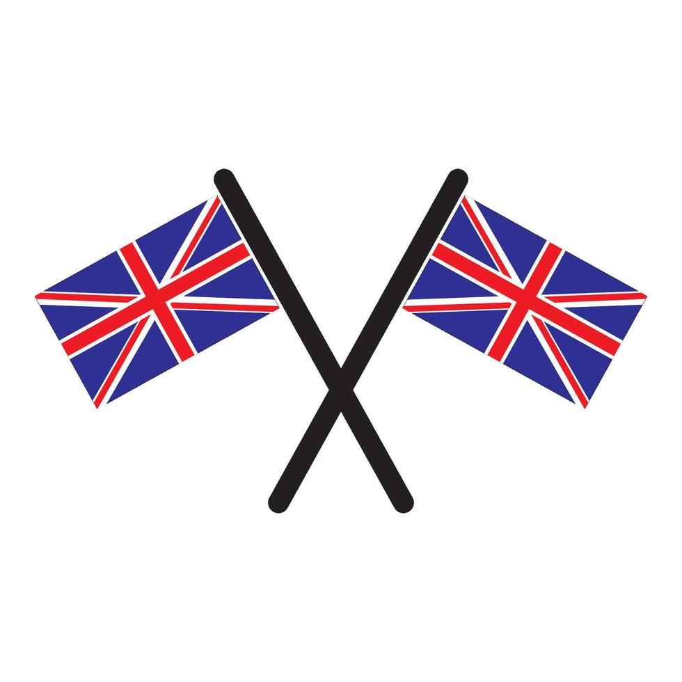 England flag icon logo vector design template