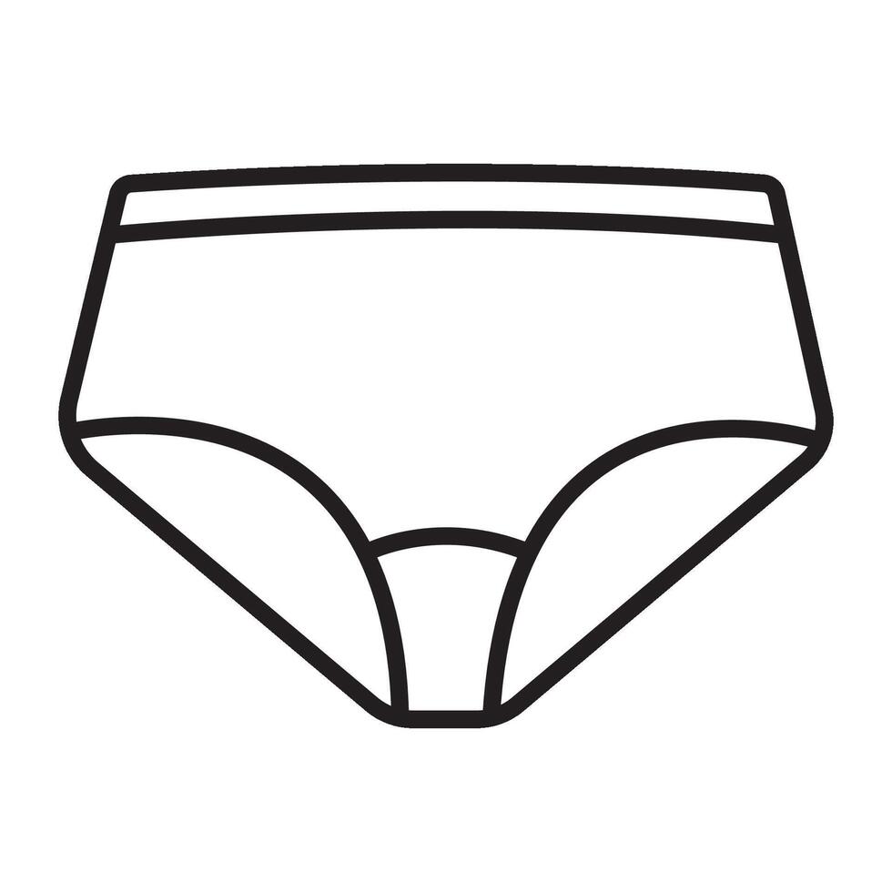 underpants icon logo vector design template