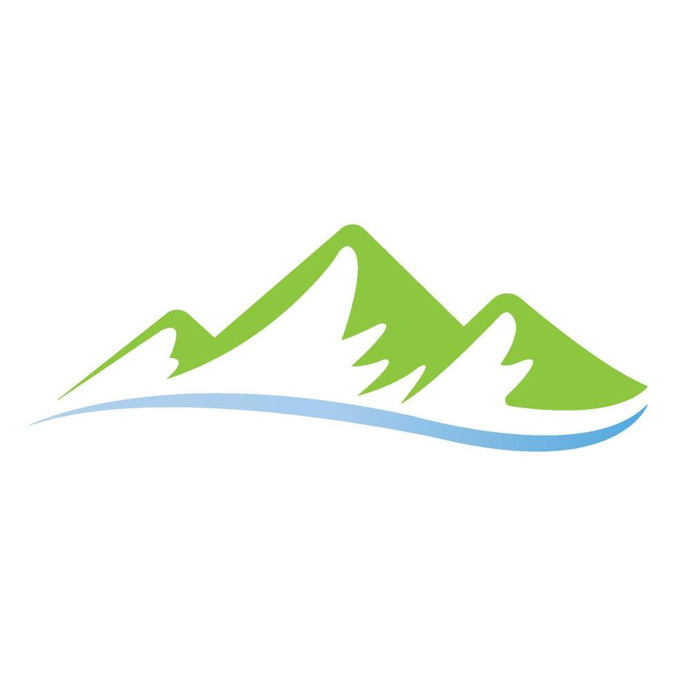 plantilla de diseño de vector de logotipo de icono de montaña