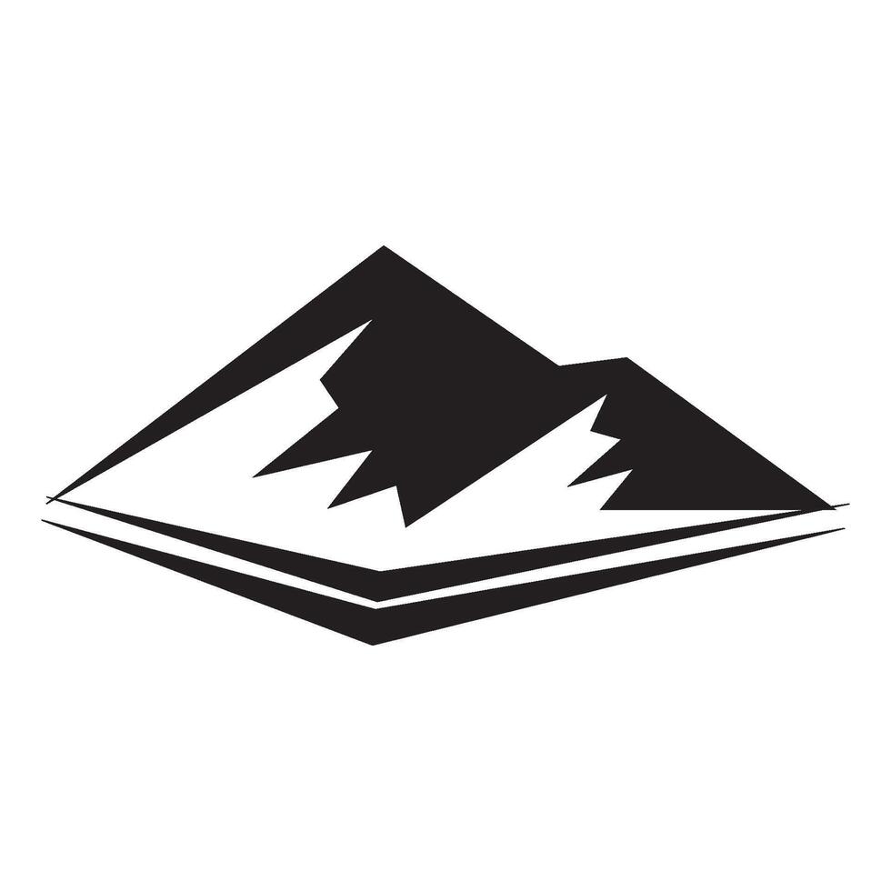 Mountain icon logo vector design template