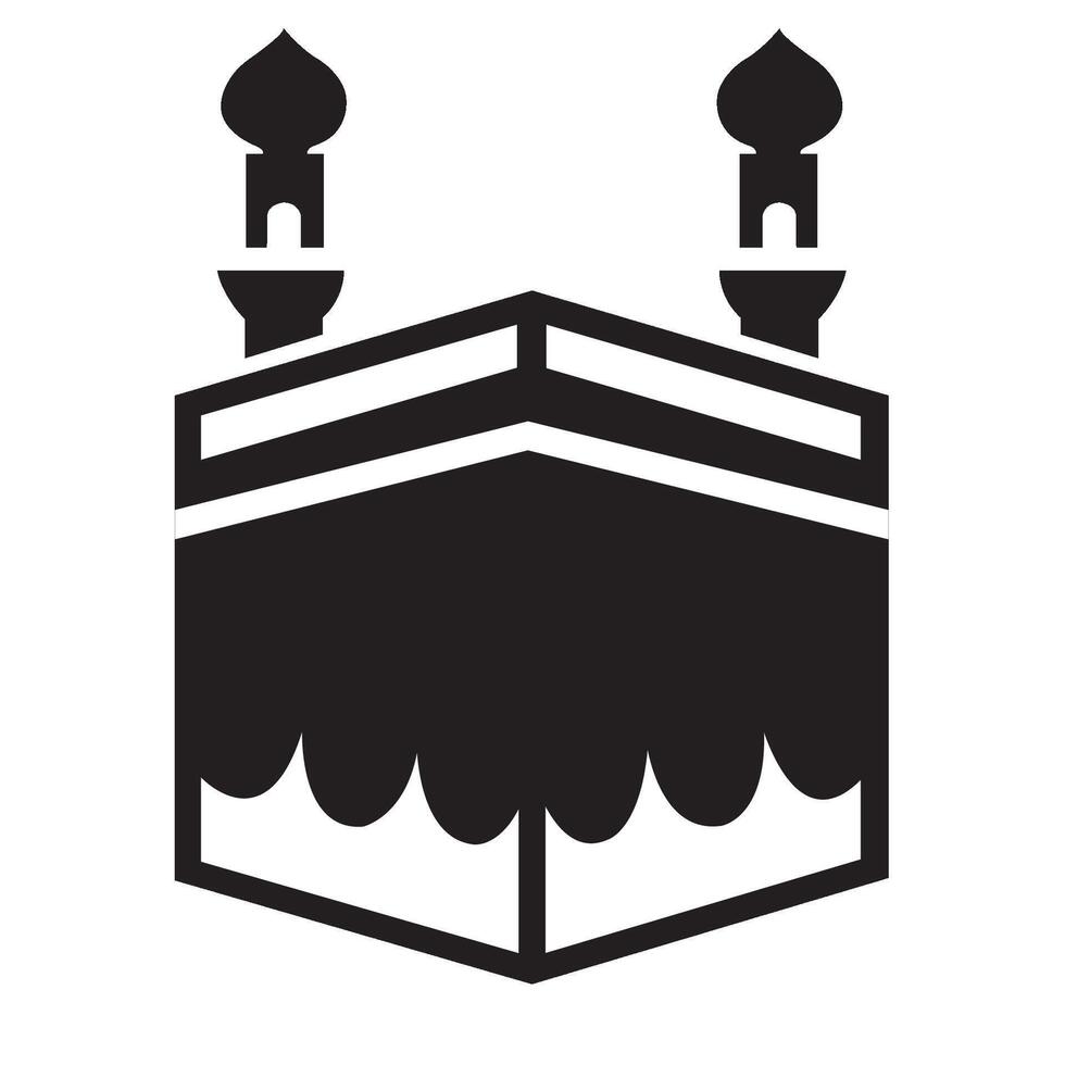 Kaaba icon logo vector design template